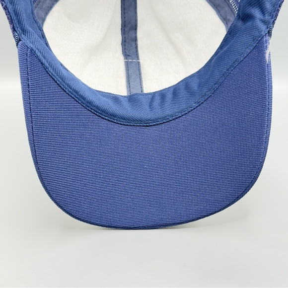 Vintage Blue Captain Hat Snapback Trucker Cap Nautical Boating Pilot Embroidered - Picture 5 of 7